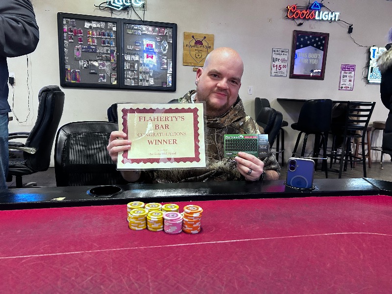 Charlie Keller Wins at Flaherty's